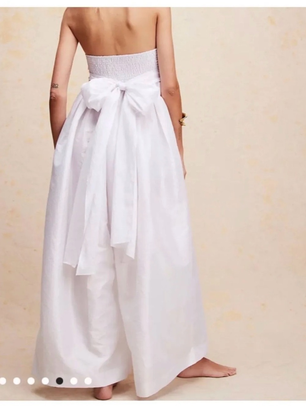 NWT Free People Jayde Wide Leg Bridal Jumpsuit Size M $250 - Picture 4 of 9
